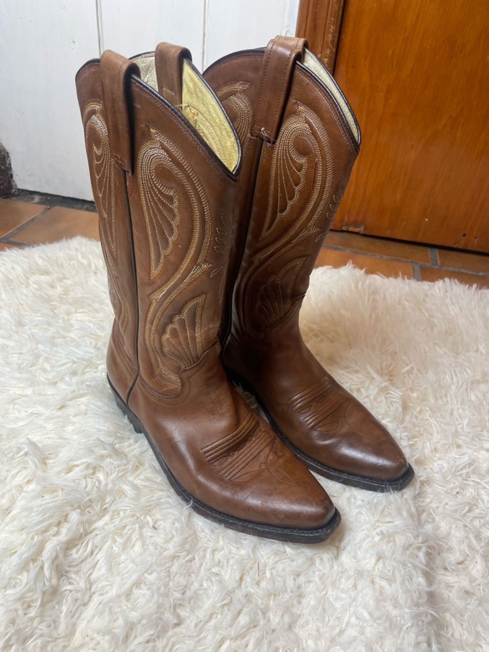 Botas Jaca leather cowboy boots sz9